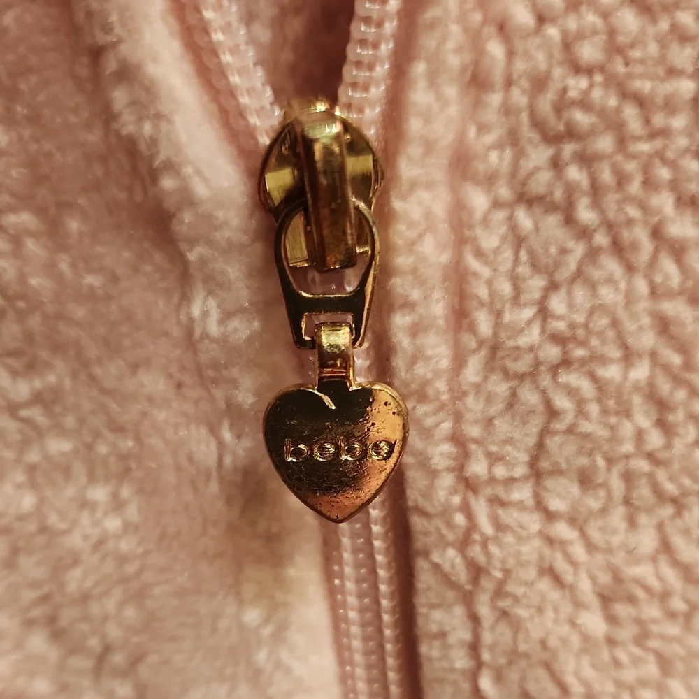 Bebe Hoodie Light Pink with Gold Logo Kids Size Medium